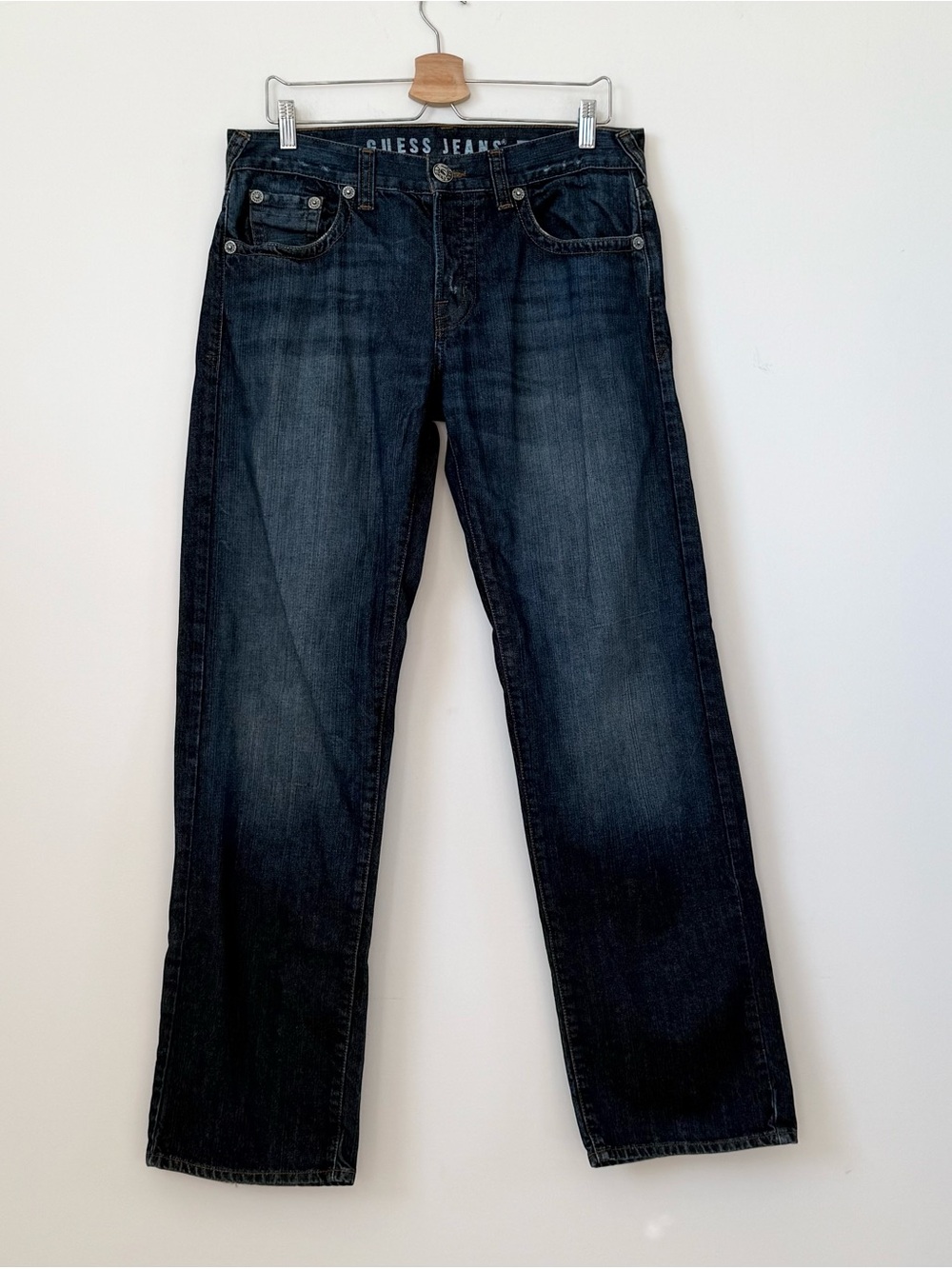 GUESS Jeans Men's Rebel Straight Leg Denim Y2K Streetwear Size 34